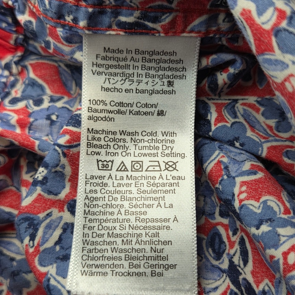 J.Crew Womens Floral Pajama Set Cotton Short Sleeve Top Drawstring Pants Size S - Picture 9 of 10